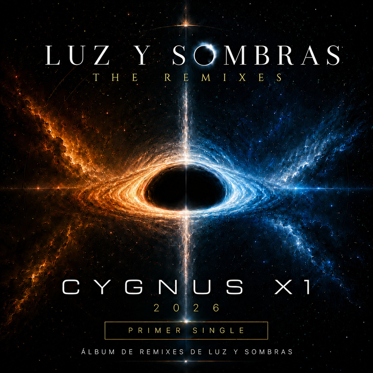 Portada CYGNUS X1 (2026) — Luz y Sombras: The Remixes